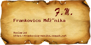 Frankovics Mónika névjegykártya